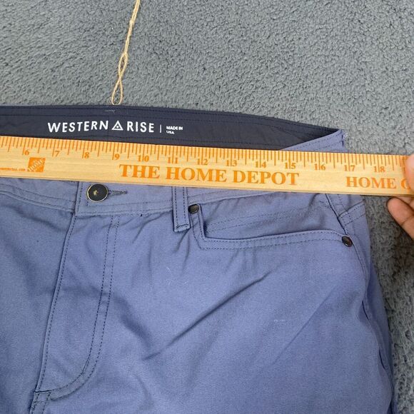 Western Rise Pants Mens 34x33 Pant Performance Stretch Outdoor Hiking Nylon - Picture 10 of 16